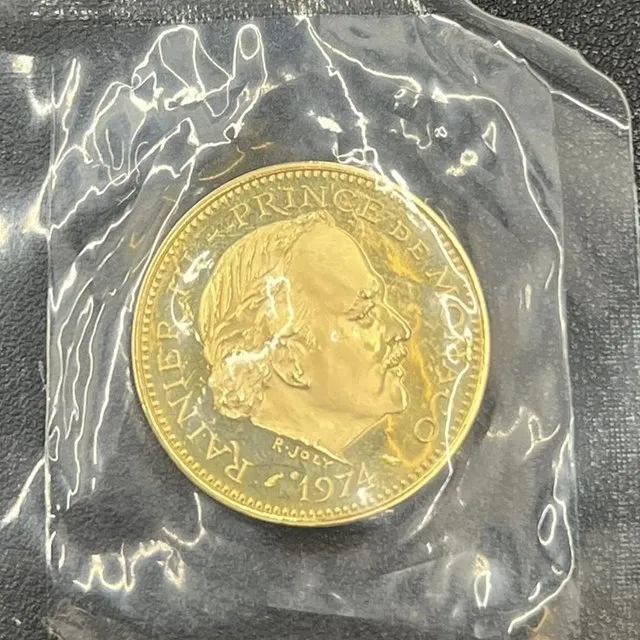 5 Francs or — Piéfort Monaco, 1974